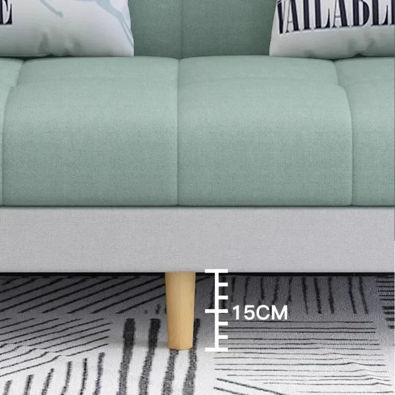 Stable Small Unit Sofa Bed, Foldable Dual-purpose Double Bed, Home Office Nap, Three Person Sofa, Leisure Fabric, Lazy Sofa