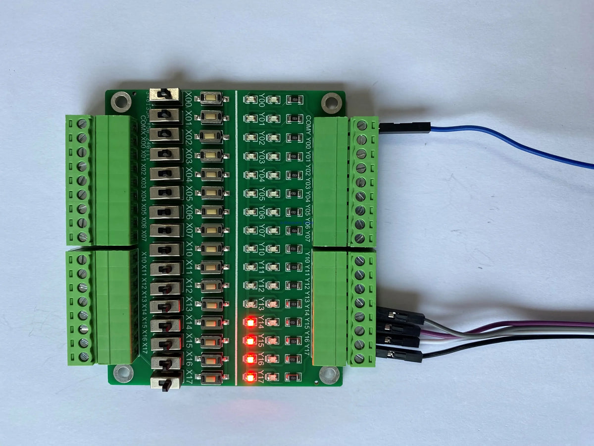 16 Input/output Test Board PLC Debugging Simulation Board Button Toggle Switch Learning Module