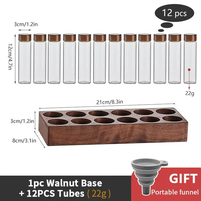 Coffee Beans Storage Container Tube Display Rack Bottle Glass Single Dose Dispenser Espresso Machine Accessories Barista Tools