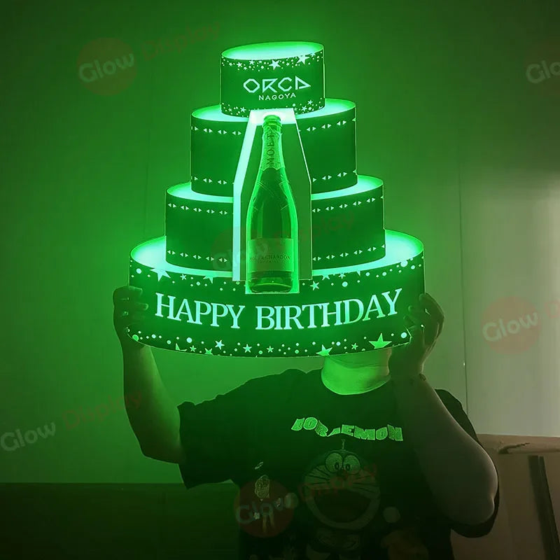 Customized LED Display Custom Marquee Message Board Sign Letters Bottle Presenter 3 Sets Letters for Club Bar Event