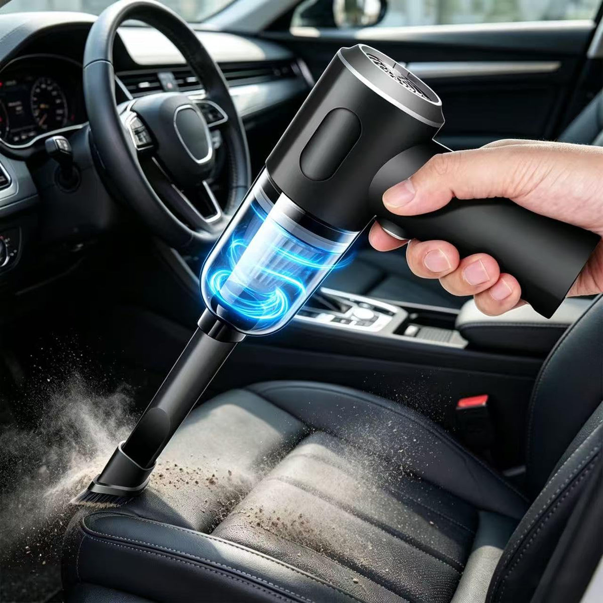 High Power Portable Wireless Vacuum Cleaner, Compatible Car