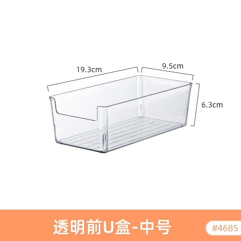 Mirror Cabinet Cosmetic Storage Box Transparent Dormitory Hand-held Display Shelf Stackable Office Desktop Document Fit Rack