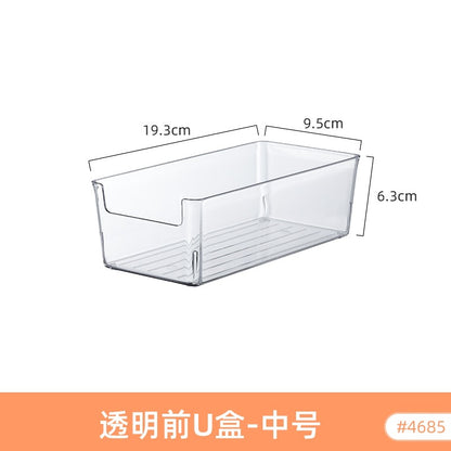 Mirror Cabinet Cosmetic Storage Box Transparent Dormitory Hand-held Display Shelf Stackable Office Desktop Document Fit Rack