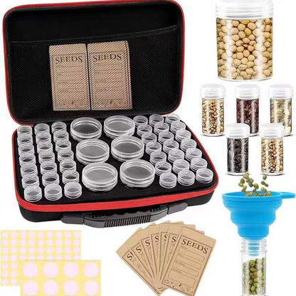 Factory in stock grains seed storage bottle 48 grid storage bag portable storage box cross-border e-commerce supply