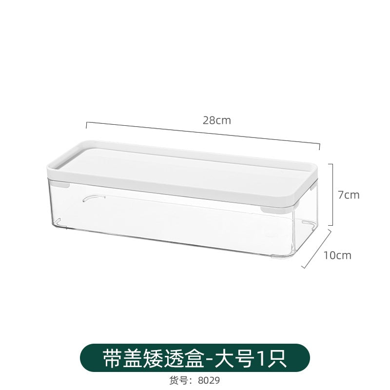 Mirror Cabinet Cosmetic Storage Box Transparent Dormitory Hand-held Display Shelf Stackable Office Desktop Document Fit Rack