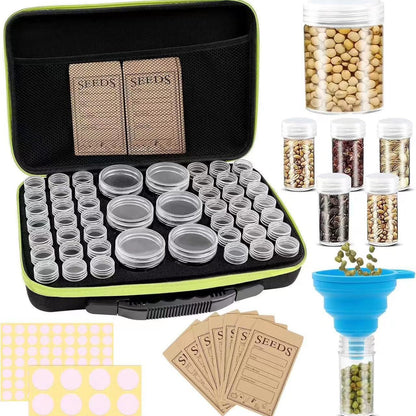 Factory in stock grains seed storage bottle 48 grid storage bag portable storage box cross-border e-commerce supply