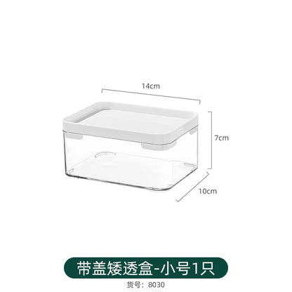 Mirror Cabinet Cosmetic Storage Box Transparent Dormitory Hand-held Display Shelf Stackable Office Desktop Document Fit Rack