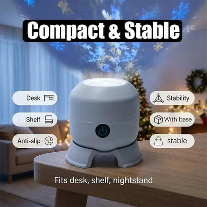 Dynamic Rotating LED Projector Light Rechargeable Projector
