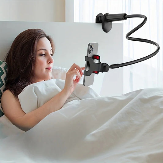 Lazy Bedside DesktopMobile Phone Clamp Bracket Flexible Long Arm