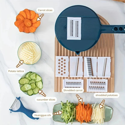 9 in 1 Vegetable Cutter Multi-Functional Potatoes Manually Cut Shred