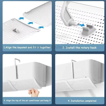 Adjustable Wind Shield for The Air Conditioner Means Wallmounted Air Conditioning Windproof Cover Wind Deflector Windshield Tool