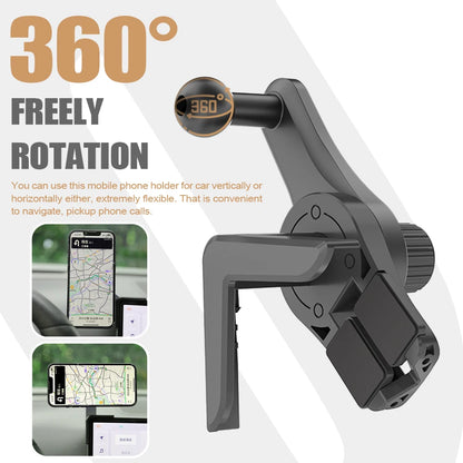 Universal EV Screen Phone Holder, 360° Rotation Anti Shake Silicone Car Phone Mount for Electric Vehicle Central Control Display