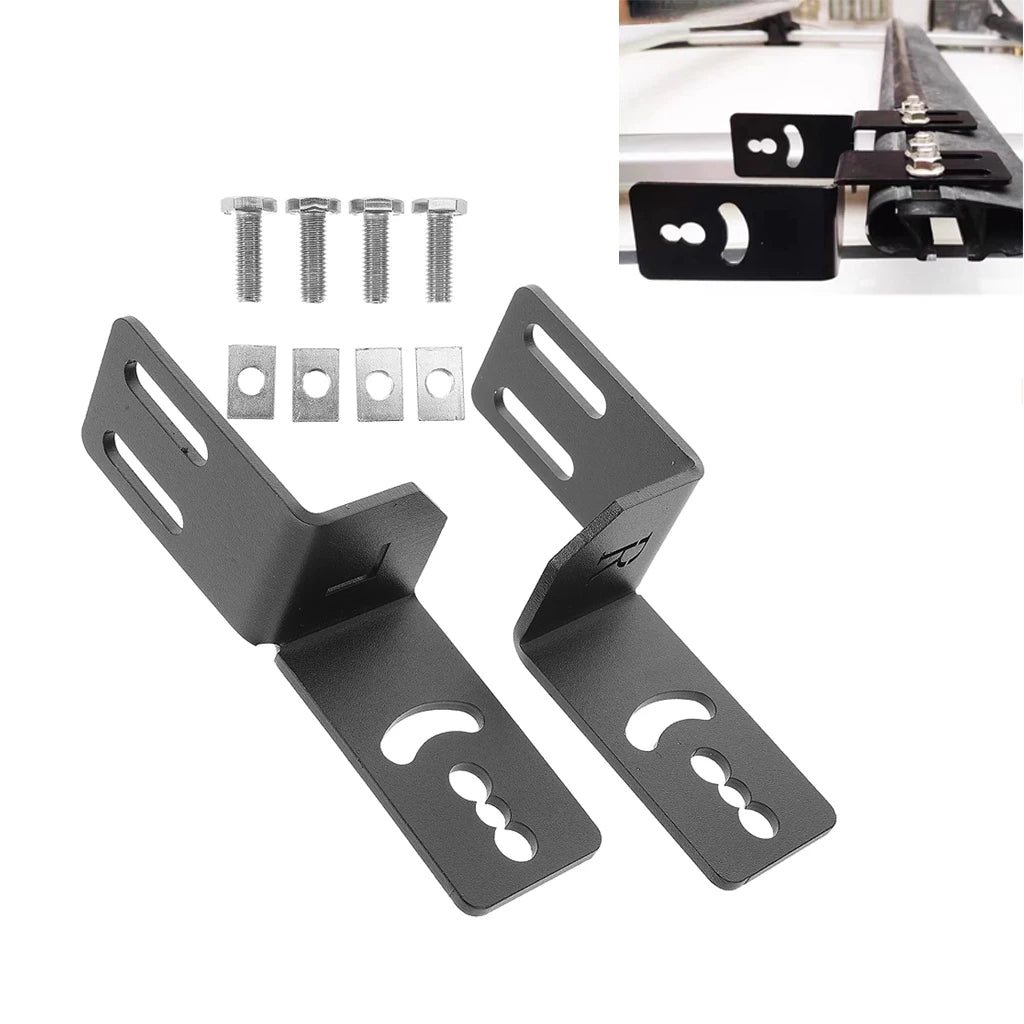 2pcs SUV Off-road Vehicle, Roof Luggage Rack Crossbar, LED Lamp Fix Bracket, Dedicated Crossbar Strip Spotlight Bracket