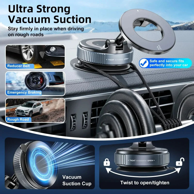 Magnetic Phone Holder 360° Rotatable  Phone Holder |  Foldable Design