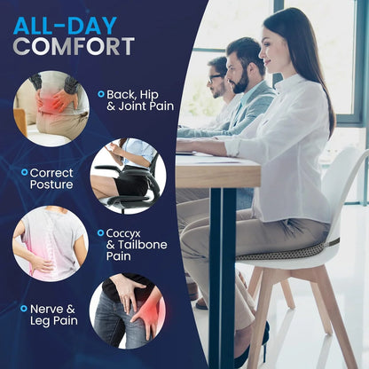 Car Seat Cushion for Driving, Non-Slip Sciatica & Lower Back Tailbone