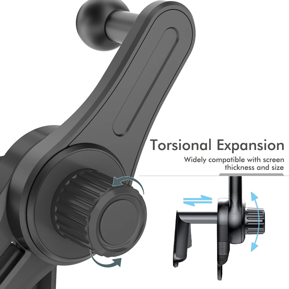 Universal EV Screen Phone Holder, 360° Rotation Anti Shake Silicone Car Phone Mount for Electric Vehicle Central Control Display