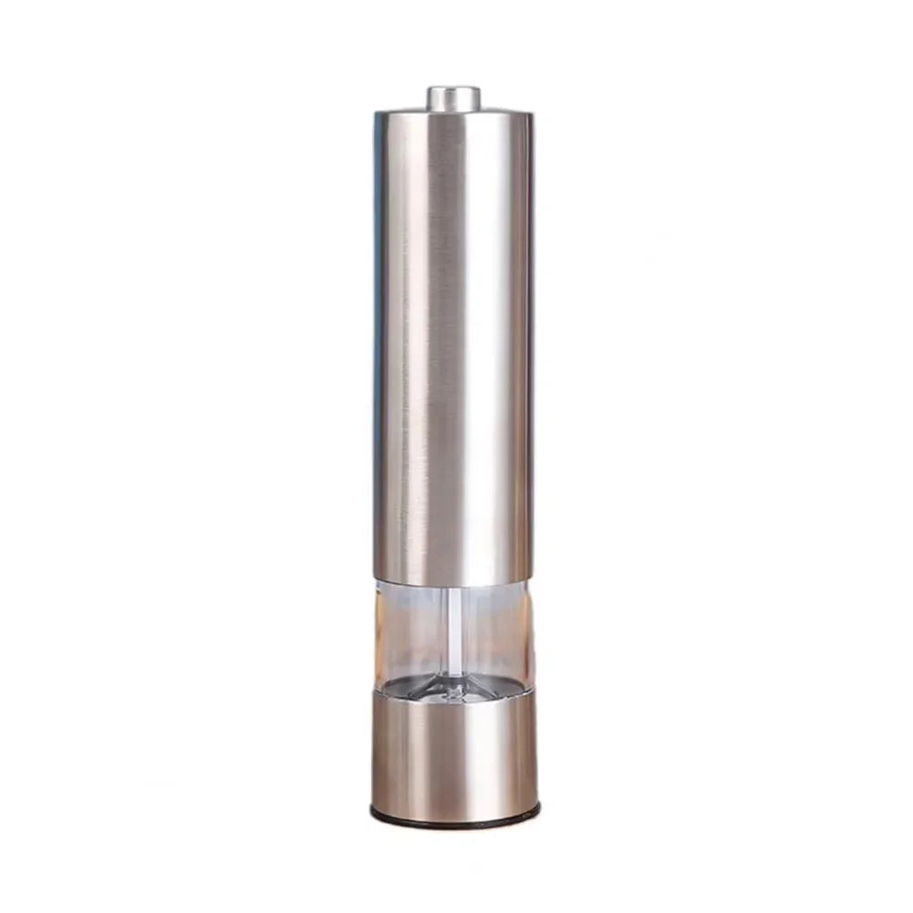 Electric Salt Pepper Grinder Set One Handed Operation Stainless Steel
