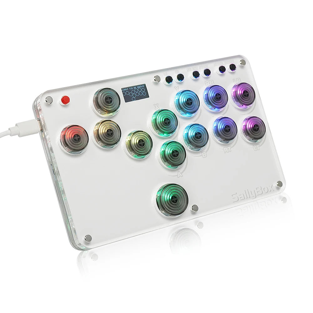 Flatbox SOCD Hitbox Sallybox For PC/Android WASD Hitbox Keyboard Fighting Stick Controller For PS4 Gamepad Xinput/Switch