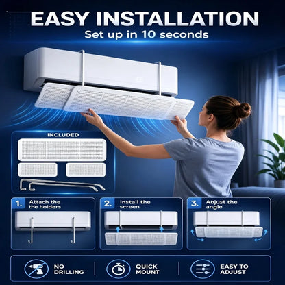 Adjustable Wind Shield for The Air Conditioner Means Wallmounted Air Conditioning Windproof Cover Wind Deflector Windshield Tool
