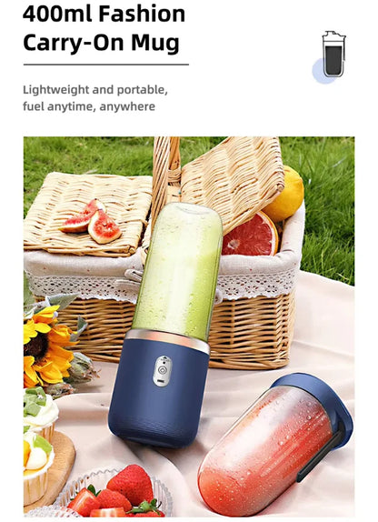 Portable Blender Bottle Electric 6 Blades Multifunction Juice Blender