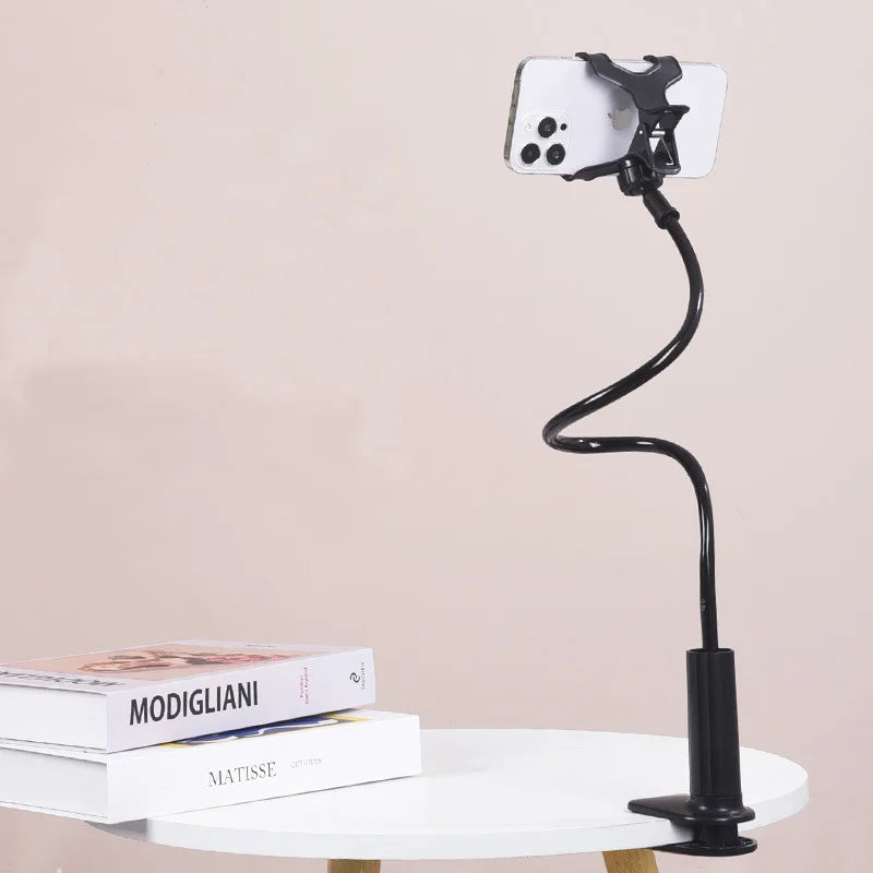 Lazy Bedside DesktopMobile Phone Clamp Bracket Flexible Long Arm