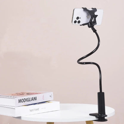Lazy Bedside DesktopMobile Phone Clamp Bracket Flexible Long Arm