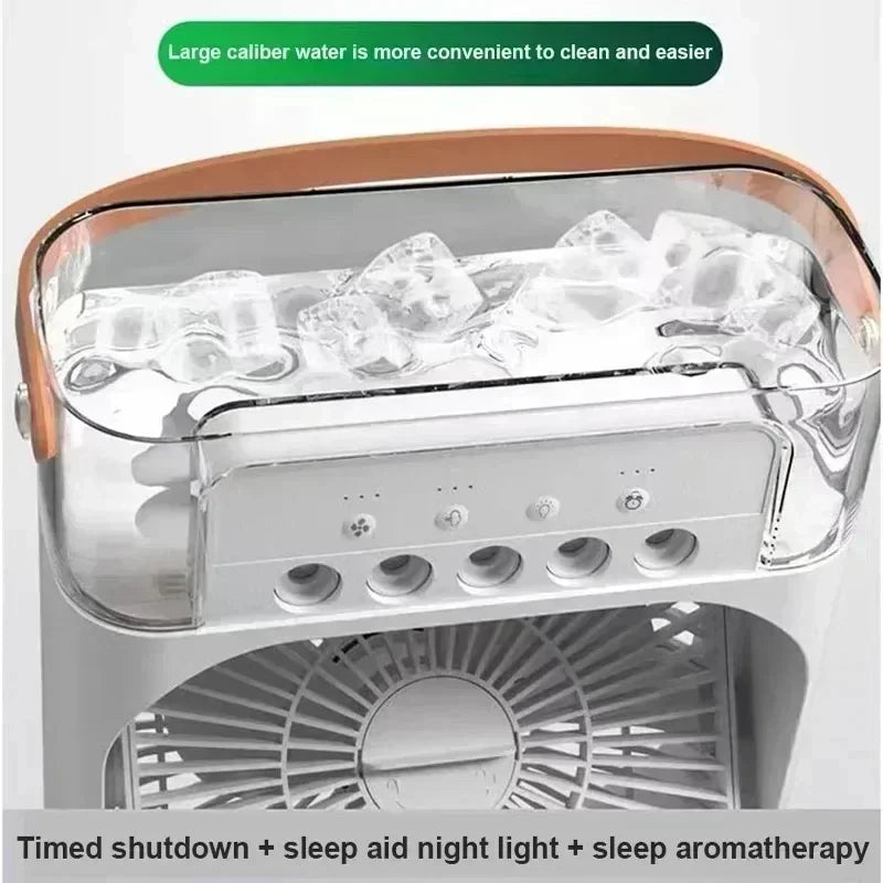 Fan Portable Air Cooler Conditioner Humidifier with 500mL Water