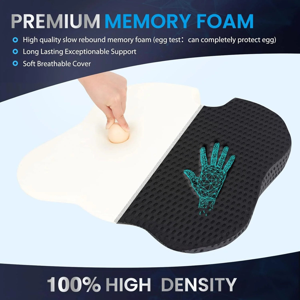Car Seat Cushion for Driving, Non-Slip Sciatica & Lower Back Tailbone Chair Pillow Pad,Seat Cushion for Driver Truck Desk