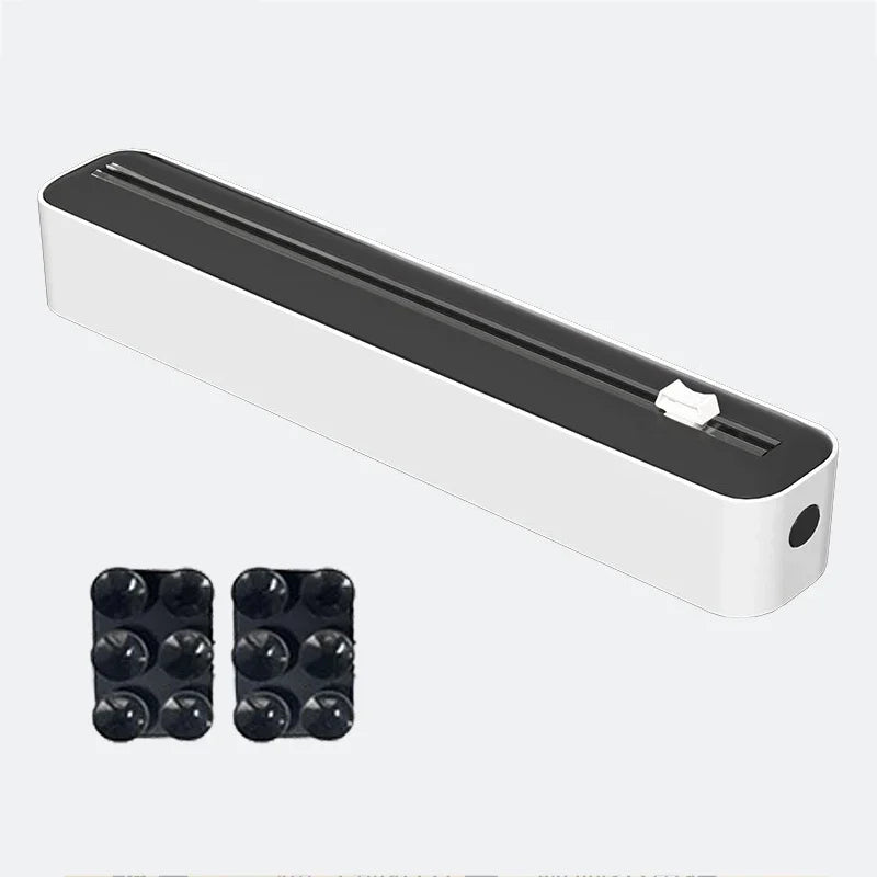 2 in 1 Food Film Dispenser Wrap Dispenser with Cutter Storage Box