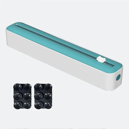 2 in 1 Food Film Dispenser Wrap Dispenser with Cutter Storage Box