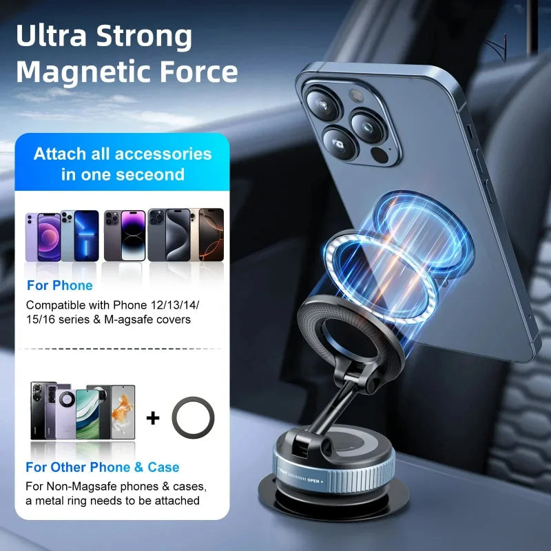 Magnetic Phone Holder 360° Rotatable  Phone Holder |  Foldable Design