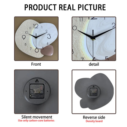 Modern Simple Wall Clock, Silent Quartz Clock, Bedroom Clock Living