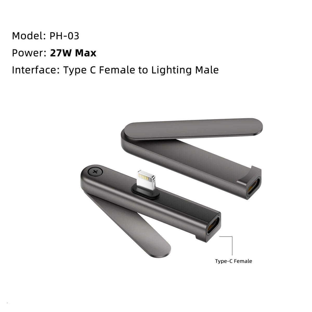 Lightening Cellphone Charging Bracket Adapter 60W 240W USB-C