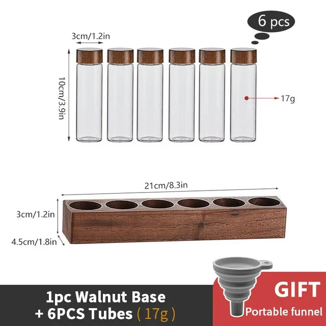 Coffee Beans Storage Container Tube Display Rack Bottle Glass Single Dose Dispenser Espresso Machine Accessories Barista Tools