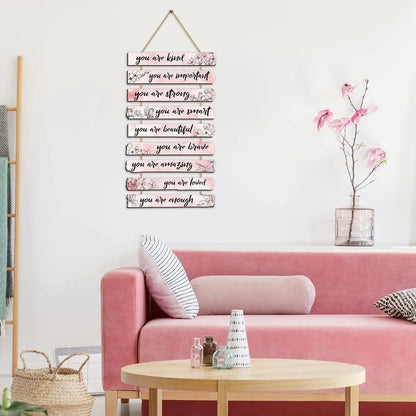 Positive motivational wall decor for home