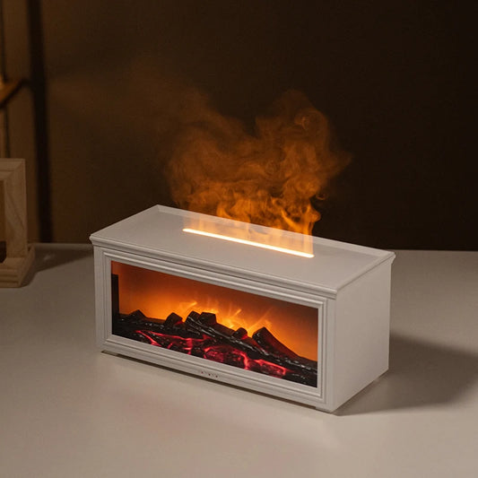 7 Colors of Essential Oil Fireplace Diffuser Mini Flame Aromatherapy