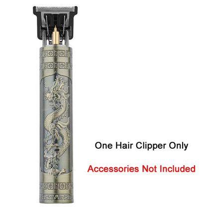 Oil Head Engraving Hair Clipper Professional Haircut Machine Cordless Hair Trimmer Electric Barber Hair Cutting Trimmer for Men