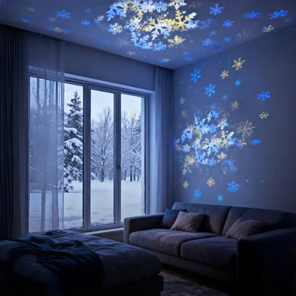 Dynamic Rotating LED Projector Light Rechargeable Projector