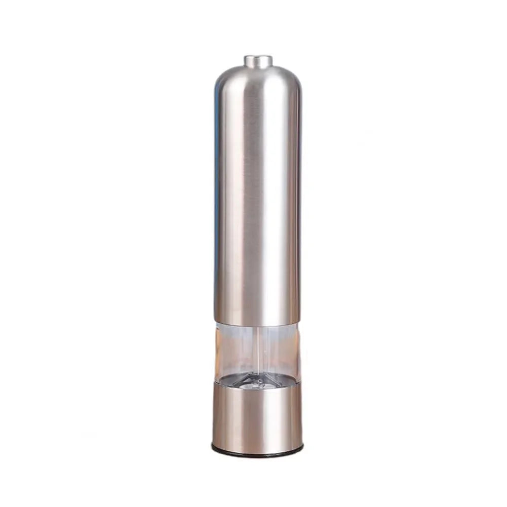 Electric Salt Pepper Grinder Set One Handed Operation Stainless Steel