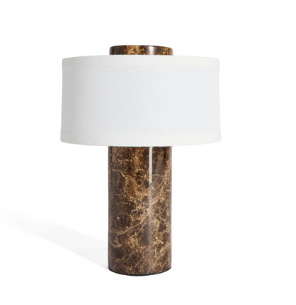 Marble Portable Rechargeable Lamp - Chocolate