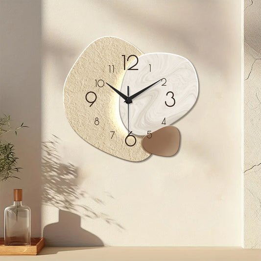 Modern Simple Wall Clock, Silent Quartz Clock, Bedroom Clock Living