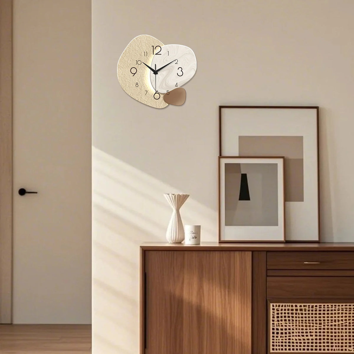 Modern Simple Wall Clock, Silent Quartz Clock, Bedroom Clock Living