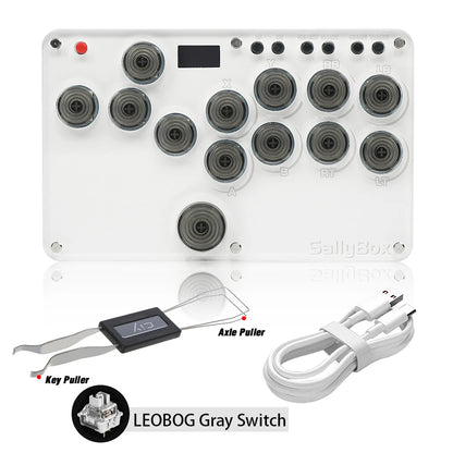 Flatbox SOCD Hitbox Sallybox For PC/Android WASD Hitbox Keyboard Fighting Stick Controller For PS4 Gamepad Xinput/Switch